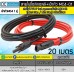 สายไฟ PV1-F 1x4 sq.mm ชุด 40 เมตร (สีแดง 20m / สีดำ 20m)+เข้าหัว MC4-01